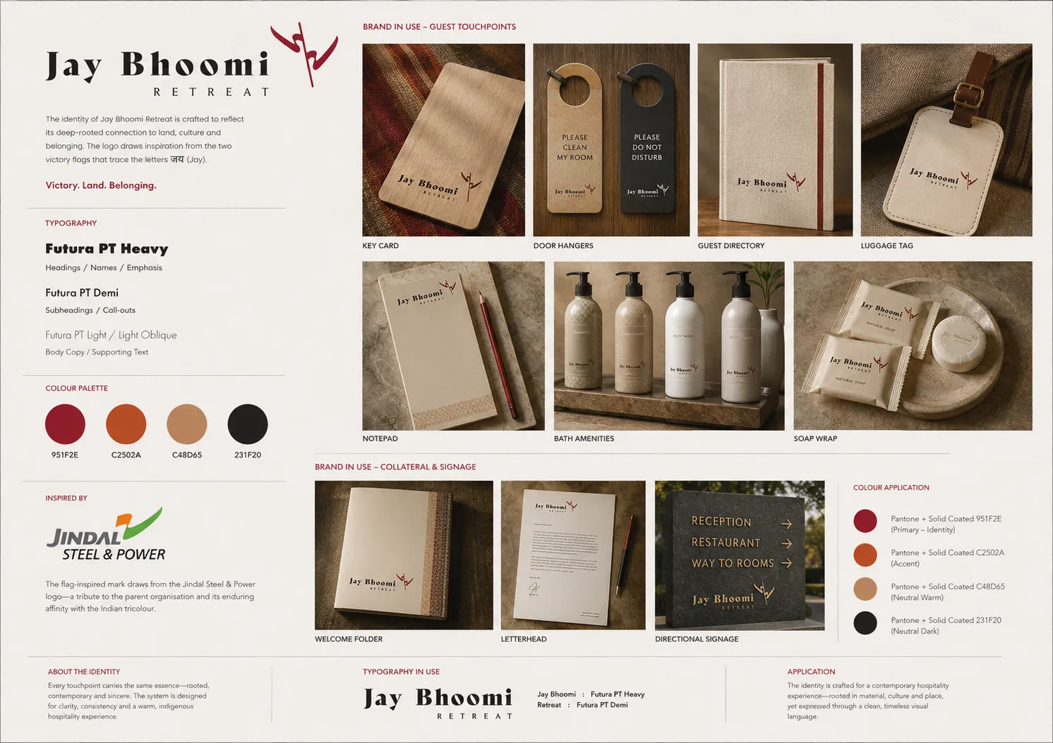 Brand Identity for Jay Bhoomi Retreat Luxury Hotel — detail 1