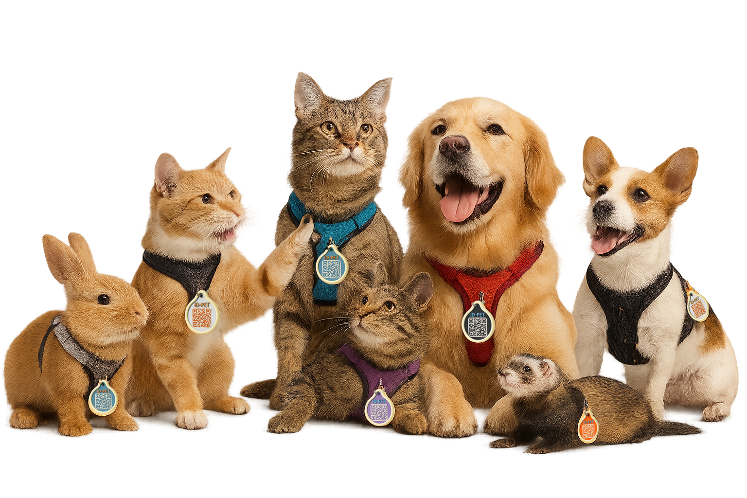 Mascotas usando chapitas ID-PET