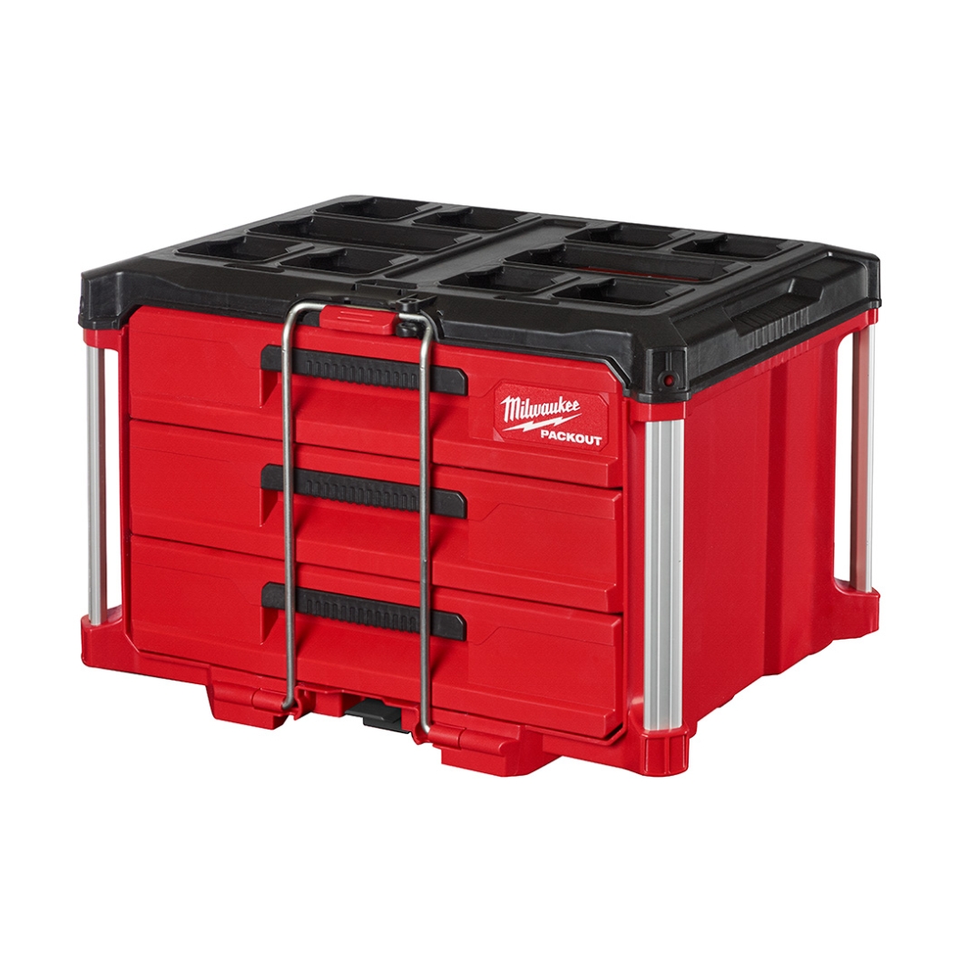 Caja de Herramientas con 3 Cajones PACKOUT™ Milwaukee 48-22-8443 Caja de Herramientas con 3 Cajones PACKOUT™ Milwaukee 48-22-8443