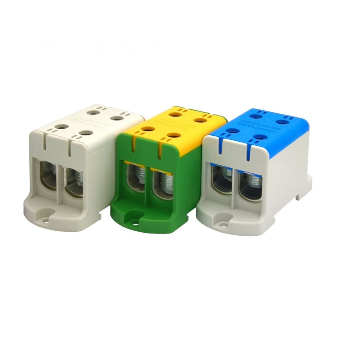 Borne Bimetálico DIN Universal 2 Conexiones TEKOX CUAL16/1TK20