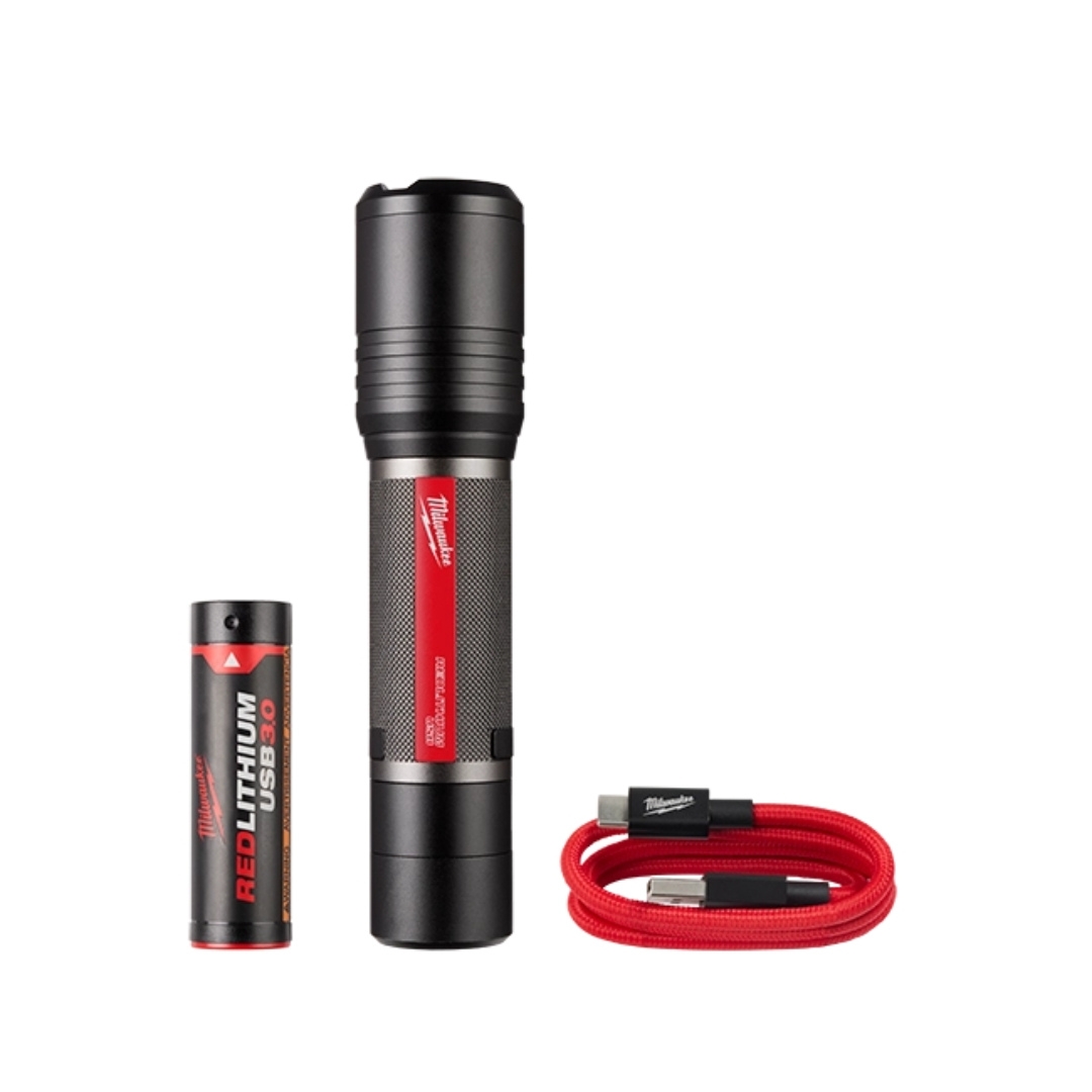 Linterna Recargable USB 2000 Lúmenes Milwaukee 216221