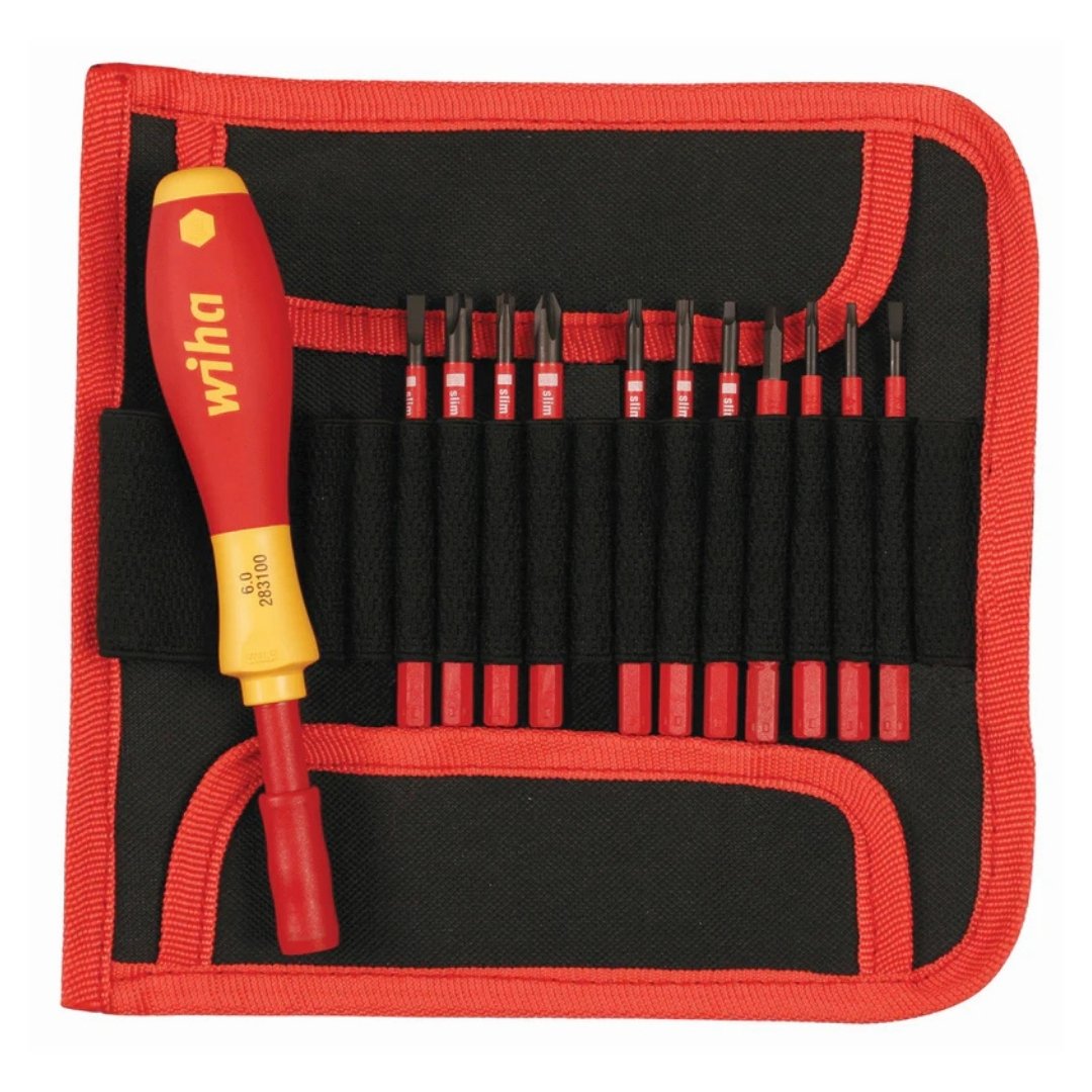 28392 Wiha Juego de 12 piezas Slimline aislado