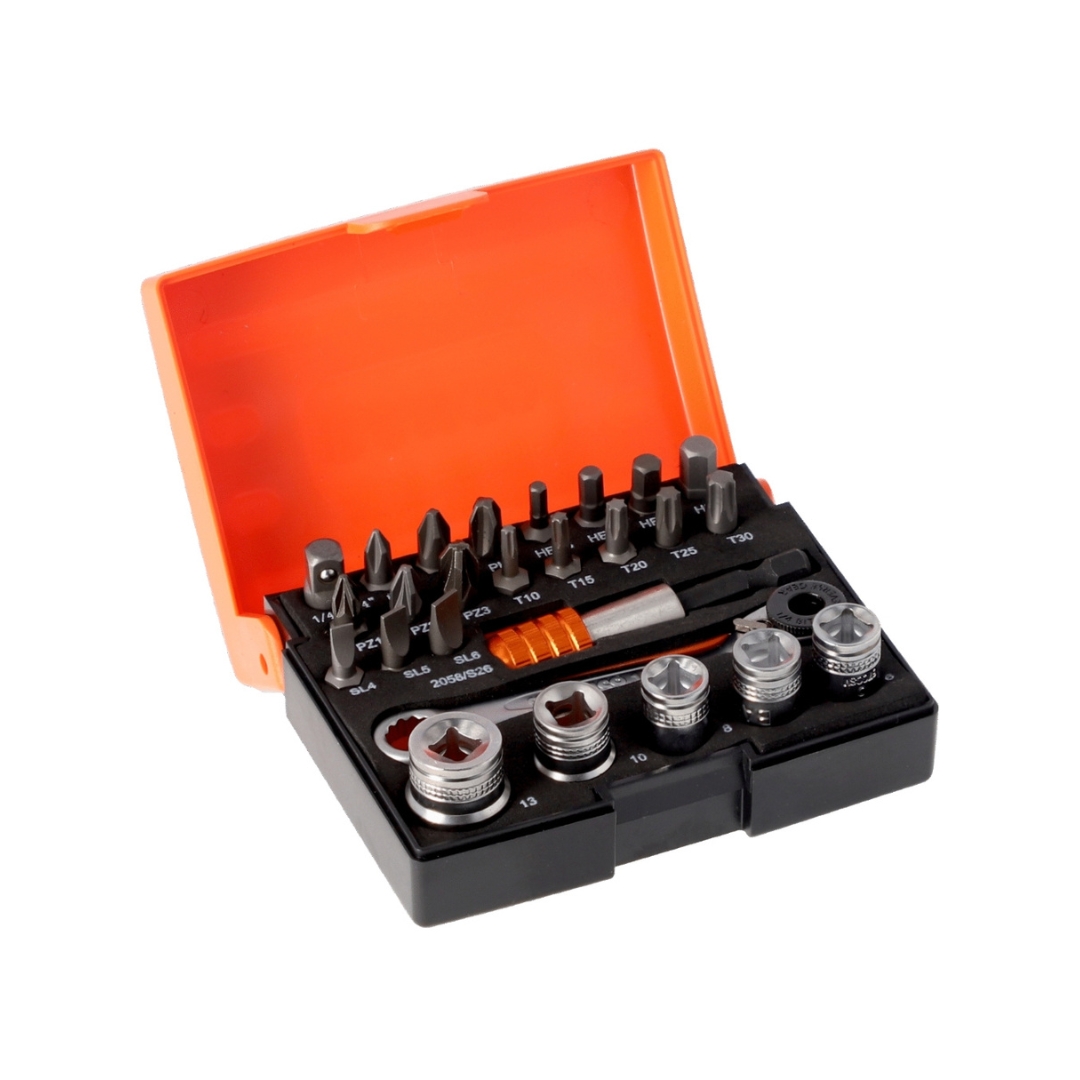 Juego de 1/4” 26P de Puntas y Dados Bahco 2058/S26 Juego de 1/4” 26P de Puntas y Dados Bahco 2058/S26