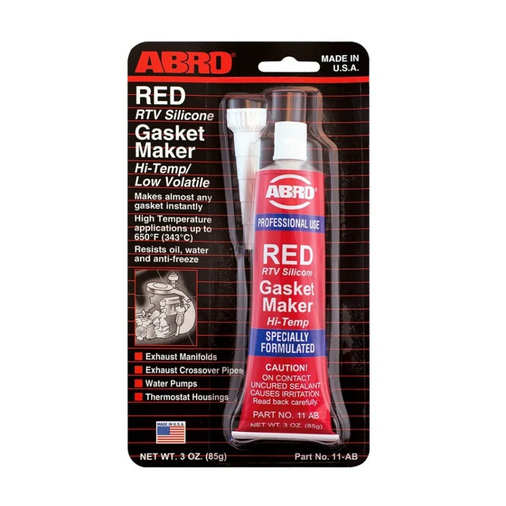 Silicona roja RTV alta temperatura 3oz 11AB ABRO