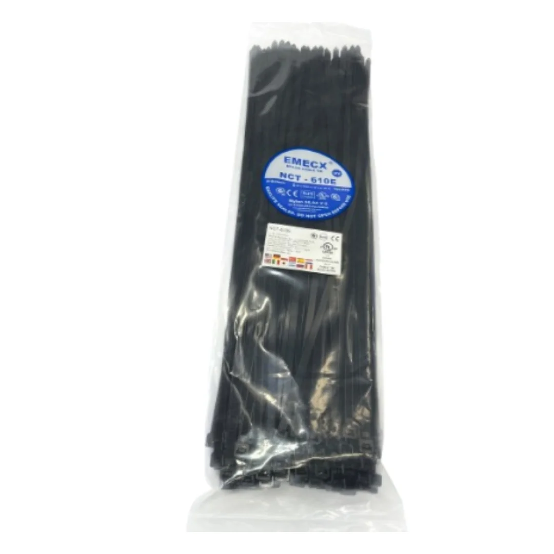 HNT-9.0X670-UV CINTILLO NYLON (66) 670X9.0MM NEGRO [PKTx100Unds]