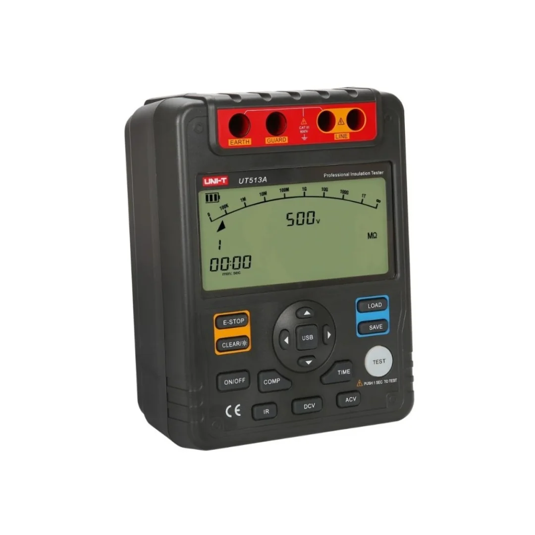 UT513A Megohmetro Digital 5000 V, Hasta 1000 GΩ