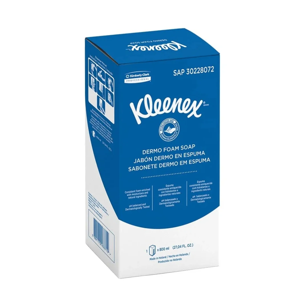 JABON DERMO KLEENEX 800ml CAJA X 6 UND
