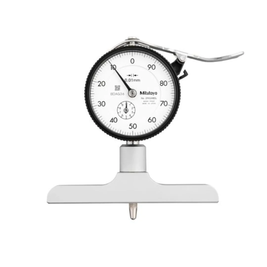 PROFUNDIMETRO CON RELOJ DE 0 mm A 200 mm (0.01 mm) (7212A) MITUTOYO PROFUNDIMETRO CON RELOJ DE 0 mm A 200 mm (0.01 mm) (7212A) MITUTOYO