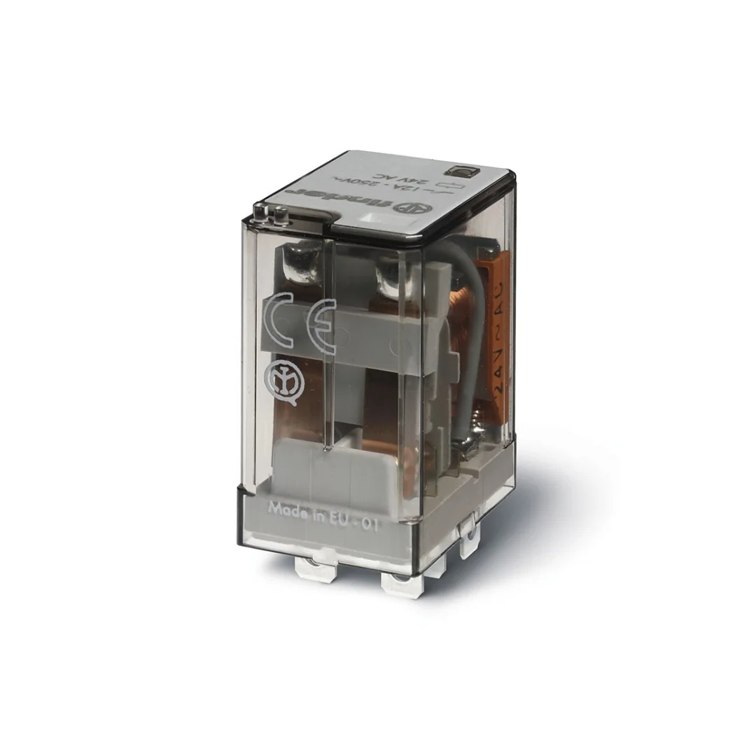 RELE COMPLETO, 8 PINES, 24VDC, 2NA/NC, CODIGO COMPLETO, HONGFA