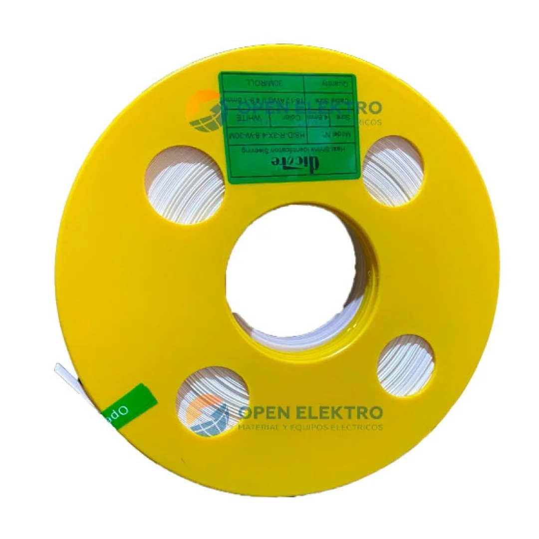 MARCADOR TERMOCONTRAIBLE HSID-T-3X-9.5-0.5K-YLW, 500 UNIDADES, DICORE - DIC.HSID-T-3X-9 .5-0.5K-Y