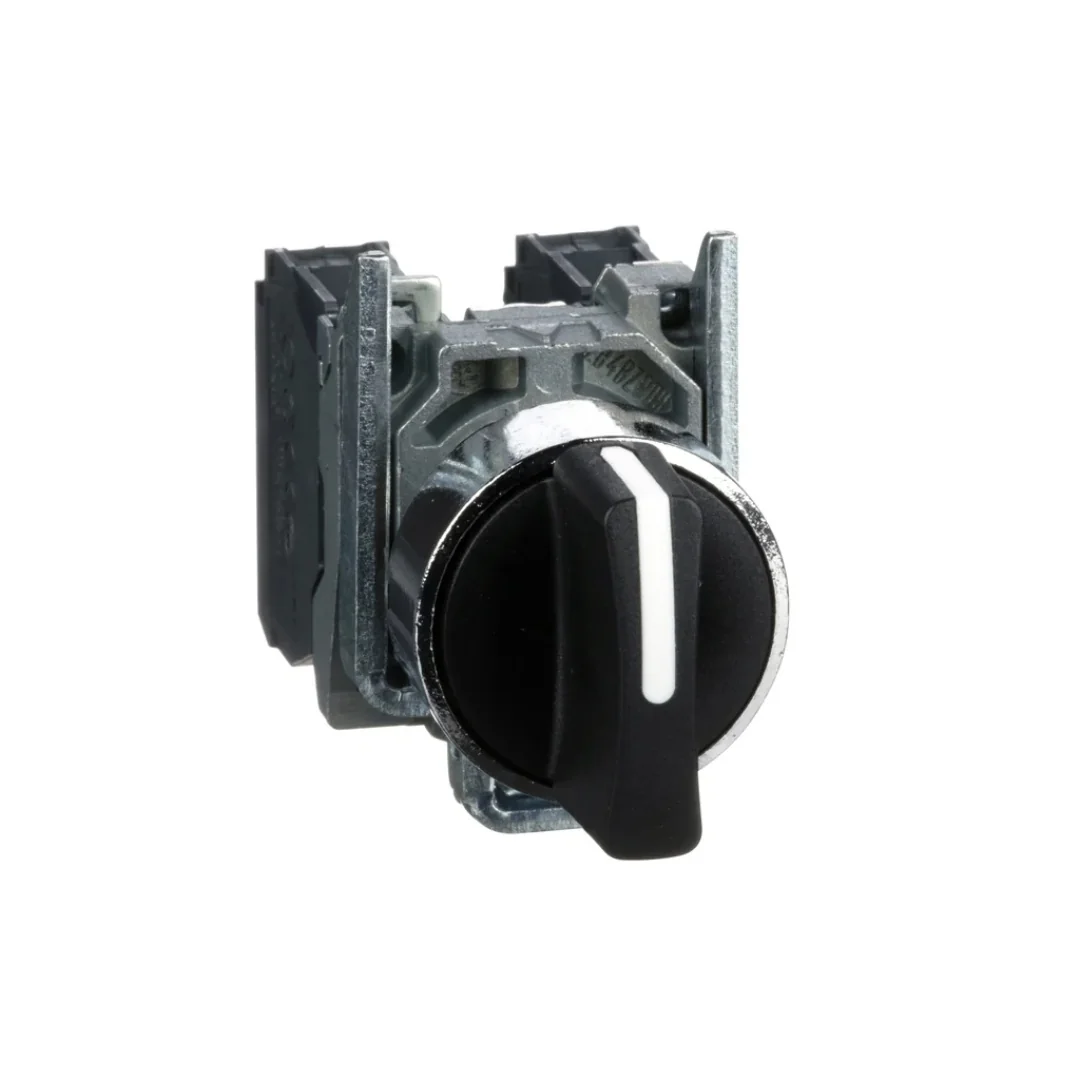 SELECTOR MANETA CORTA 3 POS. FIJAS Ø 22MM COD:XB4BD33 SCHNEIDER