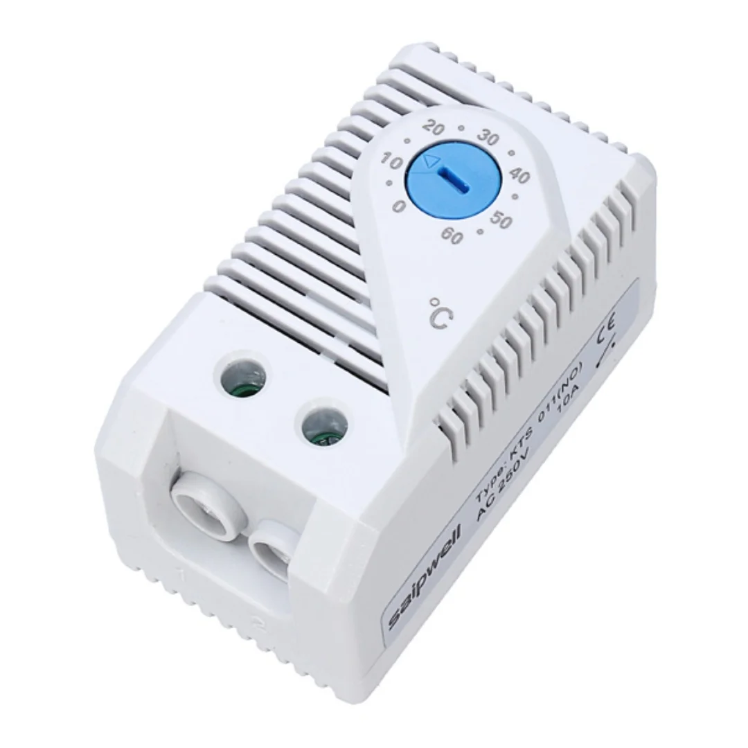 TERMOSTATO AZUL, KTS 011, 0-60º C, NA, 10A 230VAC, NATURAL - KTS 011JF - JASON FAN