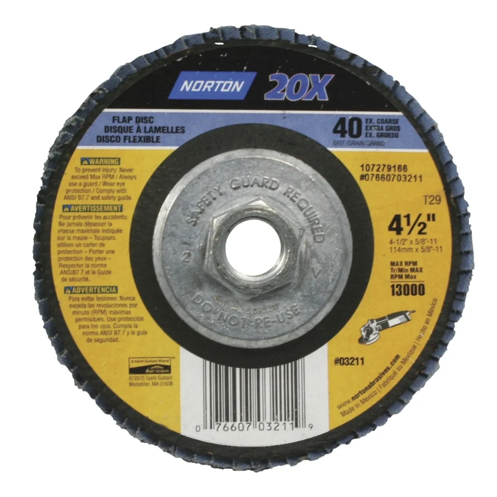 DISCO NORTO 3729 PR822 4-1/2x7/8" G40 FLAP DC - 37742