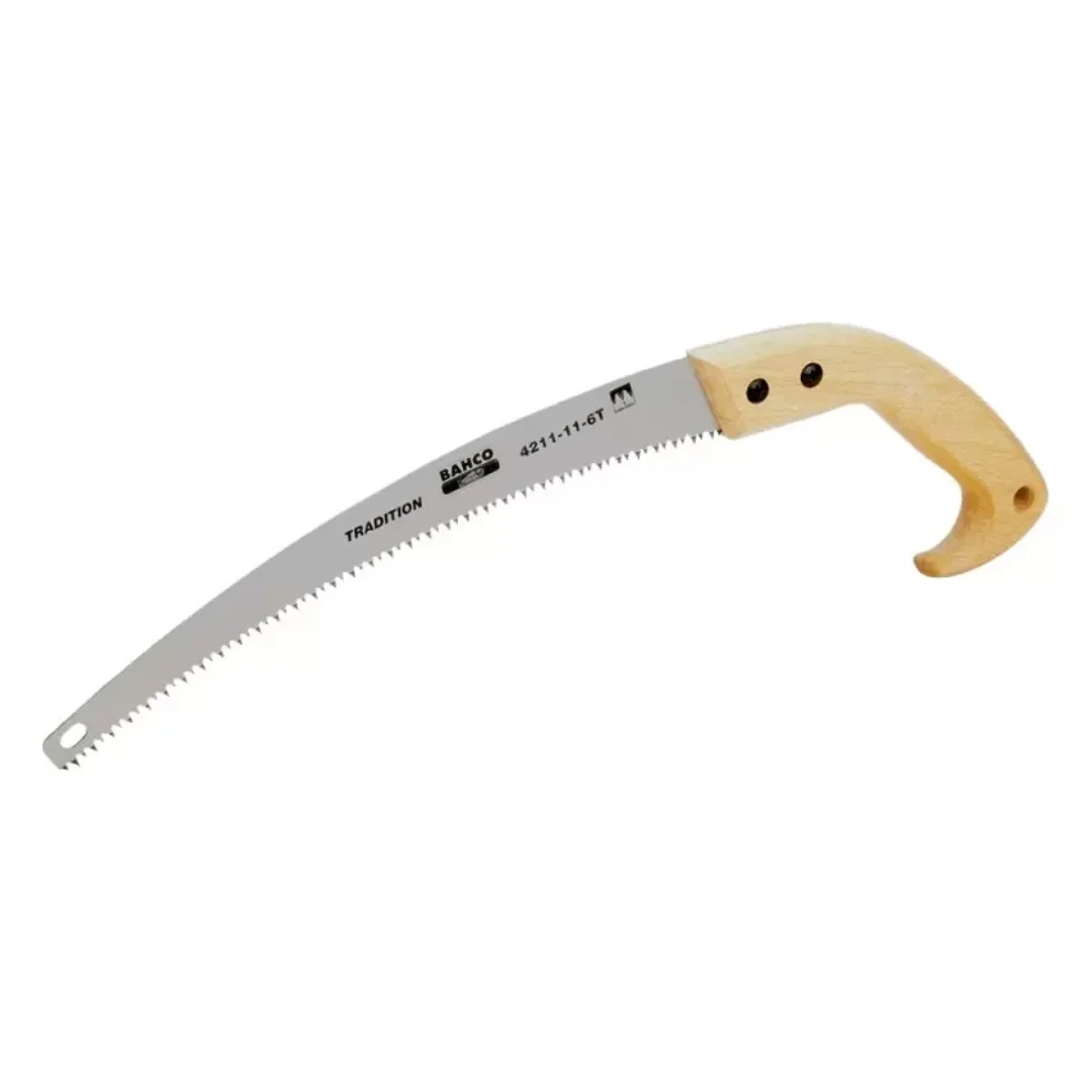 SERRUCHO PODA PARA JARDIN DENTADO AFILABLE MANGO MADERA 11 - 4212-11-6T--BAHCO SERRUCHO PODA PARA JARDIN DENTADO AFILABLE MANGO MADERA 11 - 4212-11-6T--BAHCO