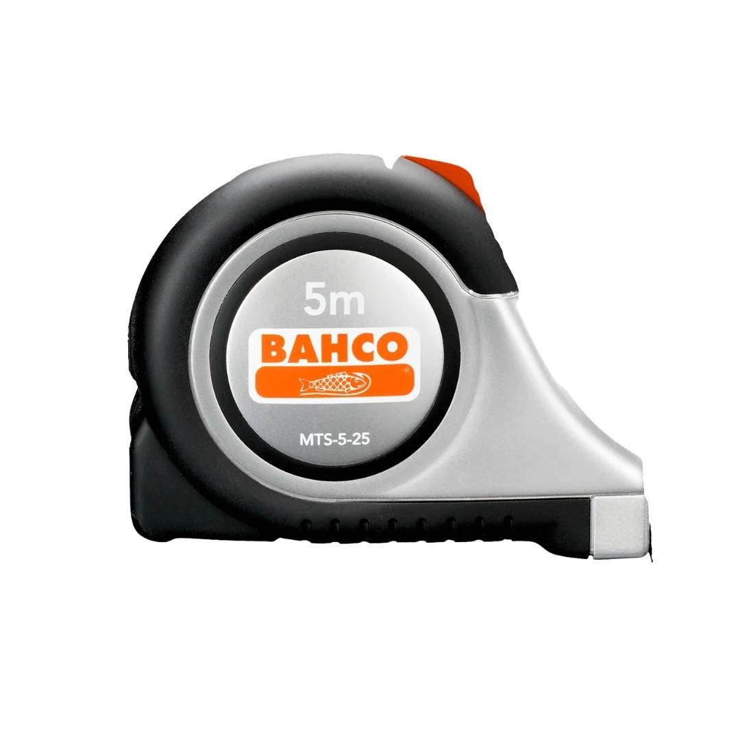 BAHCO - CINTA METRICA MM/PULG INOX AGARRE GOMA CLASE II 25MM 5M - MTS-5-25-E