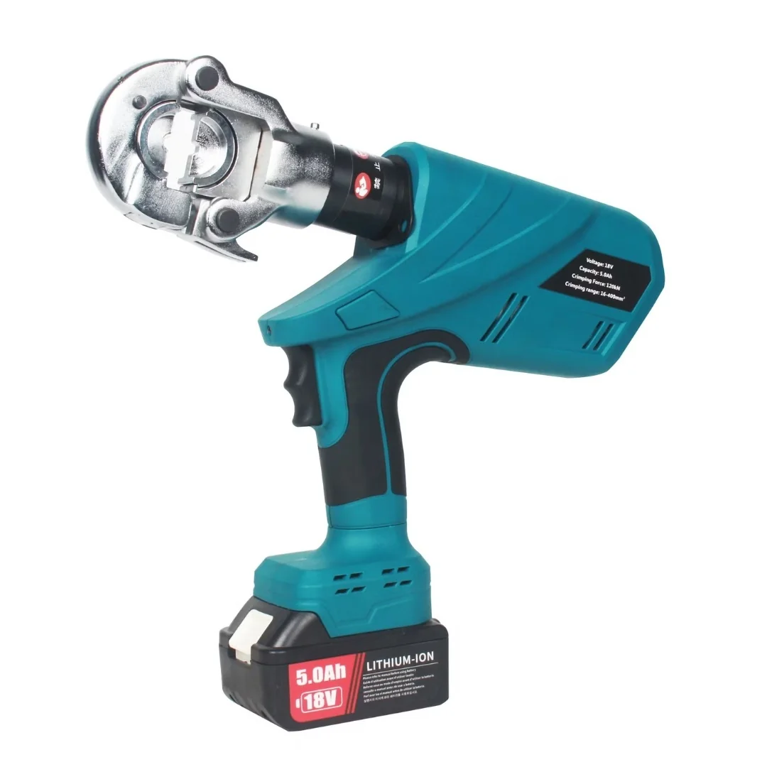 PZ-300 PRENSA HIDRAULICA A BATERIA PARA TERMINAL ESTANADO RANGO 6-300MM² CABEZAL GIRATORIO