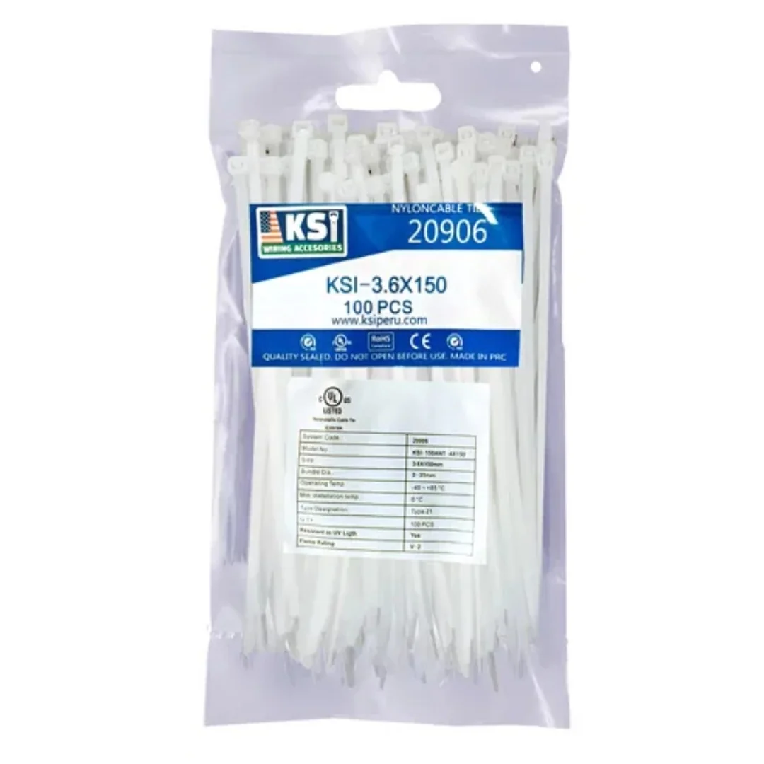 CINTILLO NYLON 150 X 2.5 MM X PAQUETE 100 UND