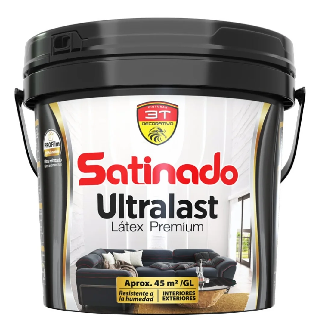 LATEX PREMIUM SATINADO 3T ULTRALAST BLANCO 1 GL