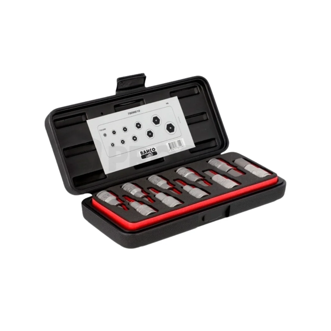 BAHCO - JGO DADOS PUNTA HEXAGONAL MM ENC 1/2" 10P - 7809M/10 BAHCO - JGO DADOS PUNTA HEXAGONAL MM ENC 1/2" 10P - 7809M/10