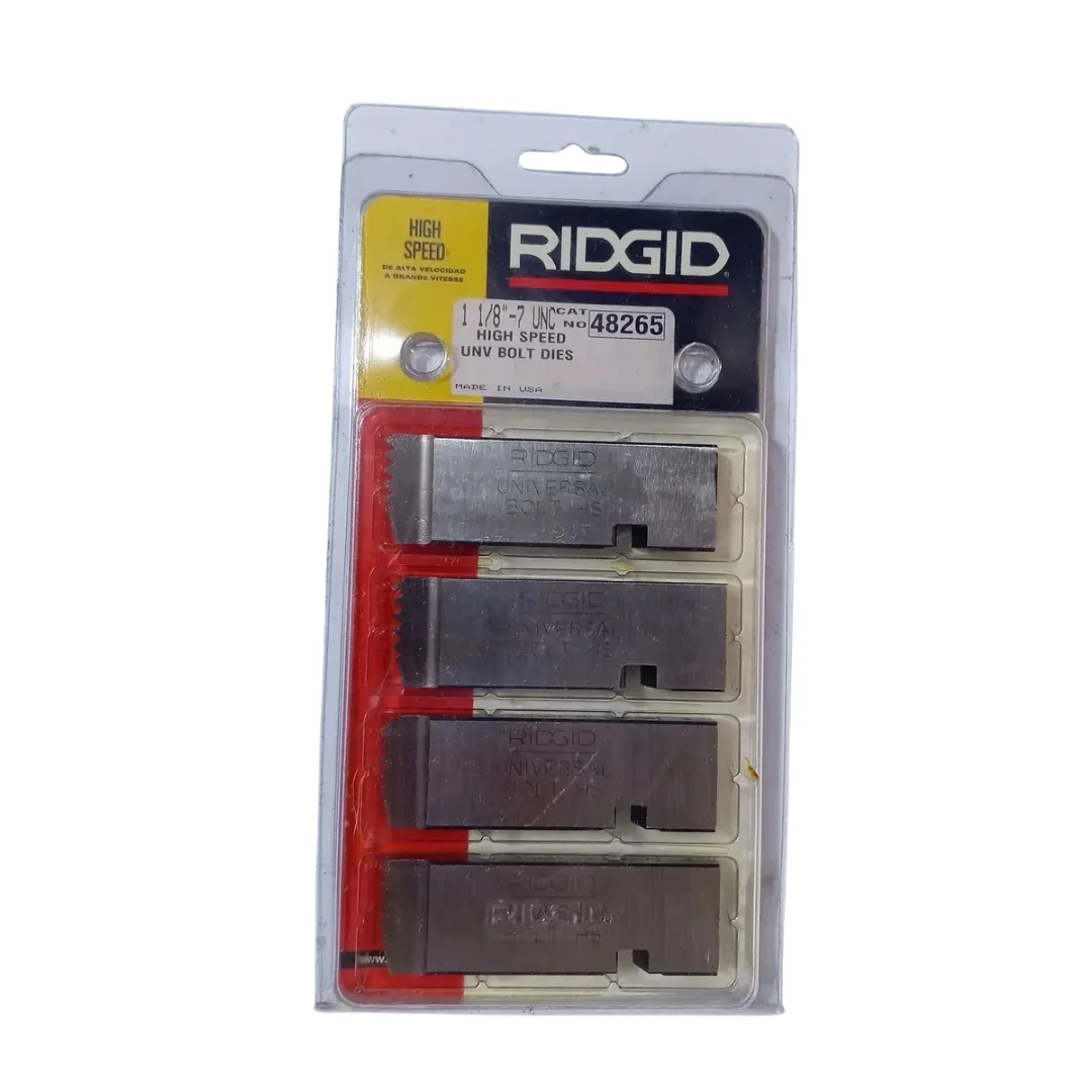 PEINES P/PERNOS 1.1/8"-7 UNC HS, P/MAQ. 48265 ROSCADORA RIDGID PEINES P/PERNOS 1.1/8"-7 UNC HS, P/MAQ. 48265 ROSCADORA RIDGID