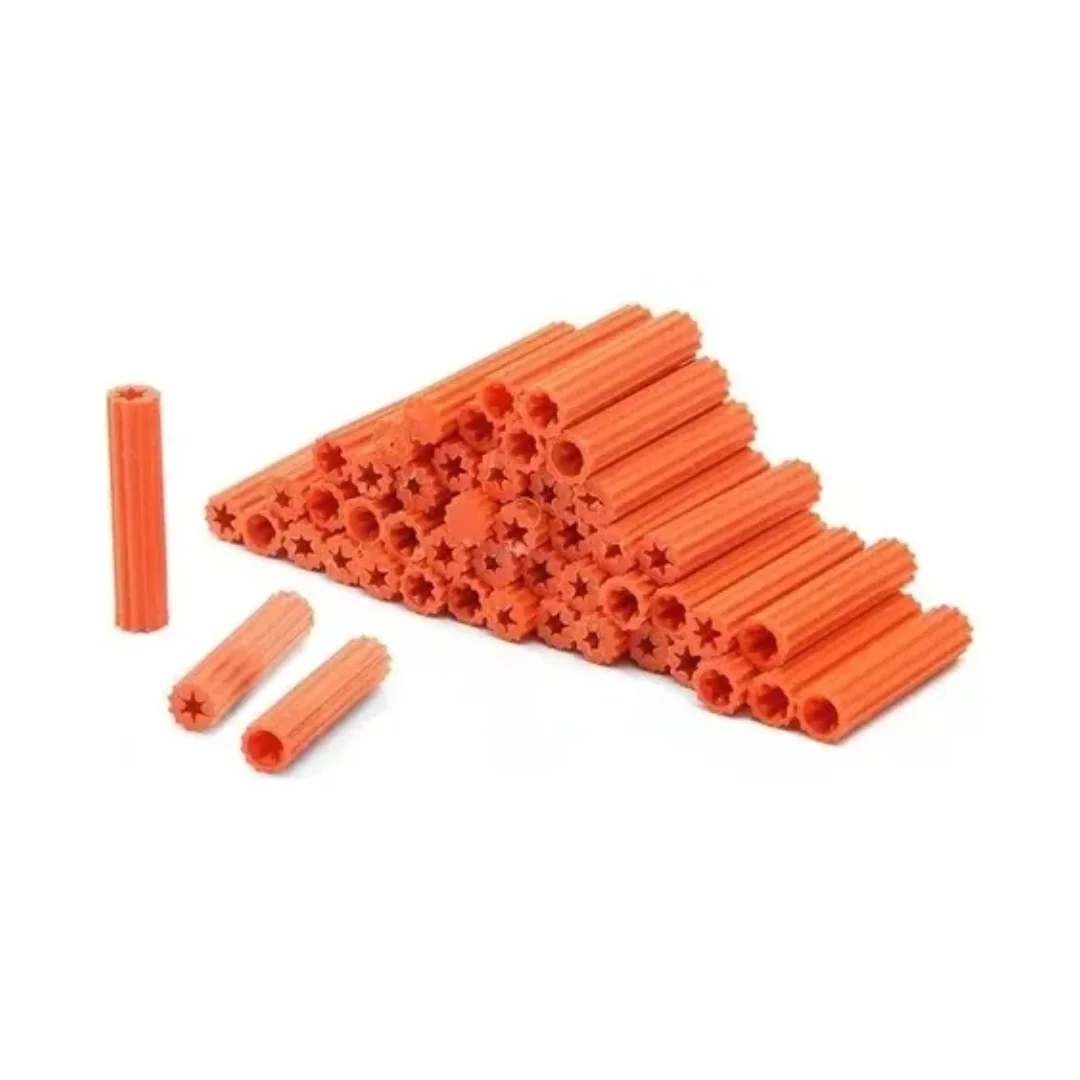 TARUGO PVC RANURADO NAC 3/8" NARANJA