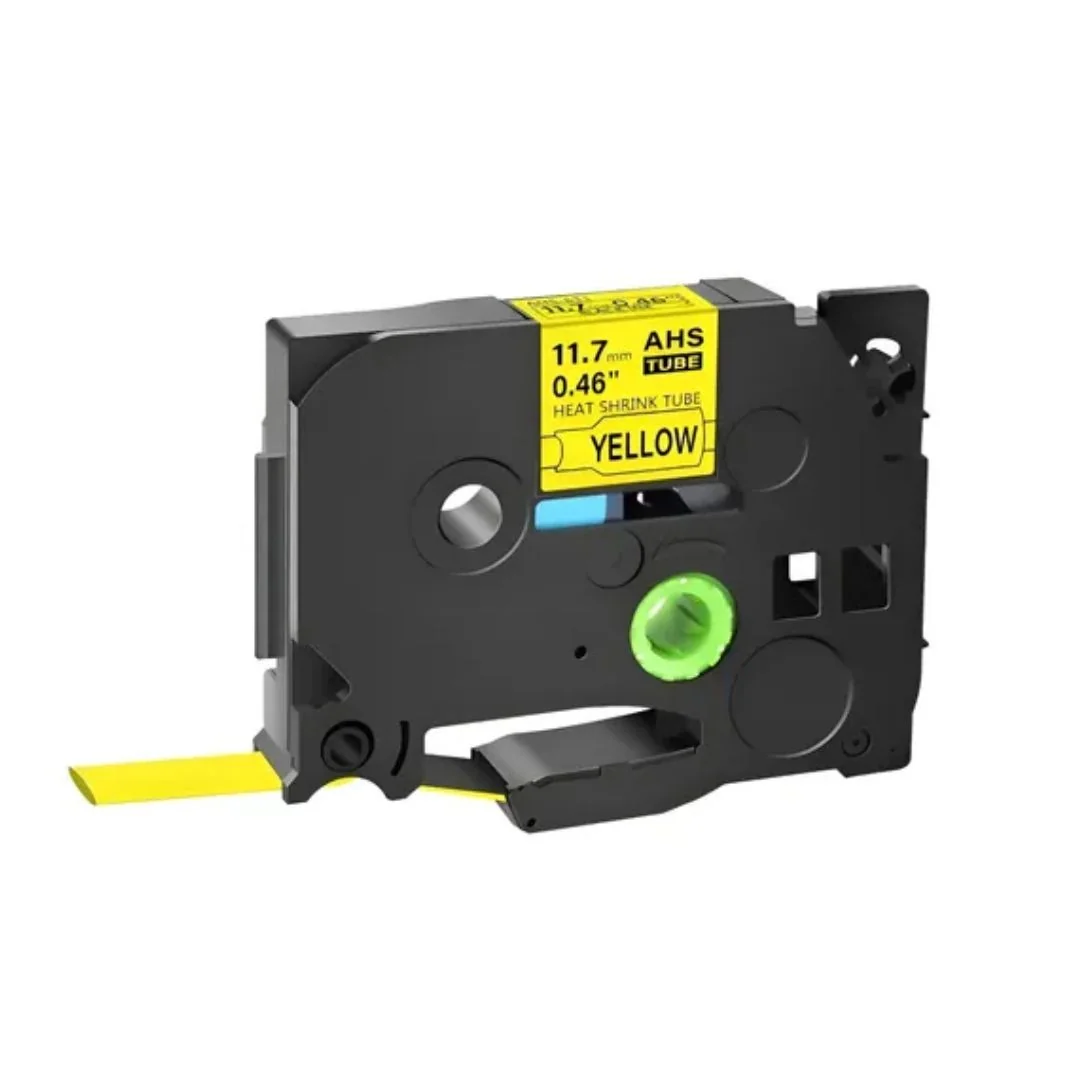 TUBO TERMOCONTRIABLE, COLOR NEGRO SOBRE AMARILLO 11.7MM X 1.5M, LABEL IDENT