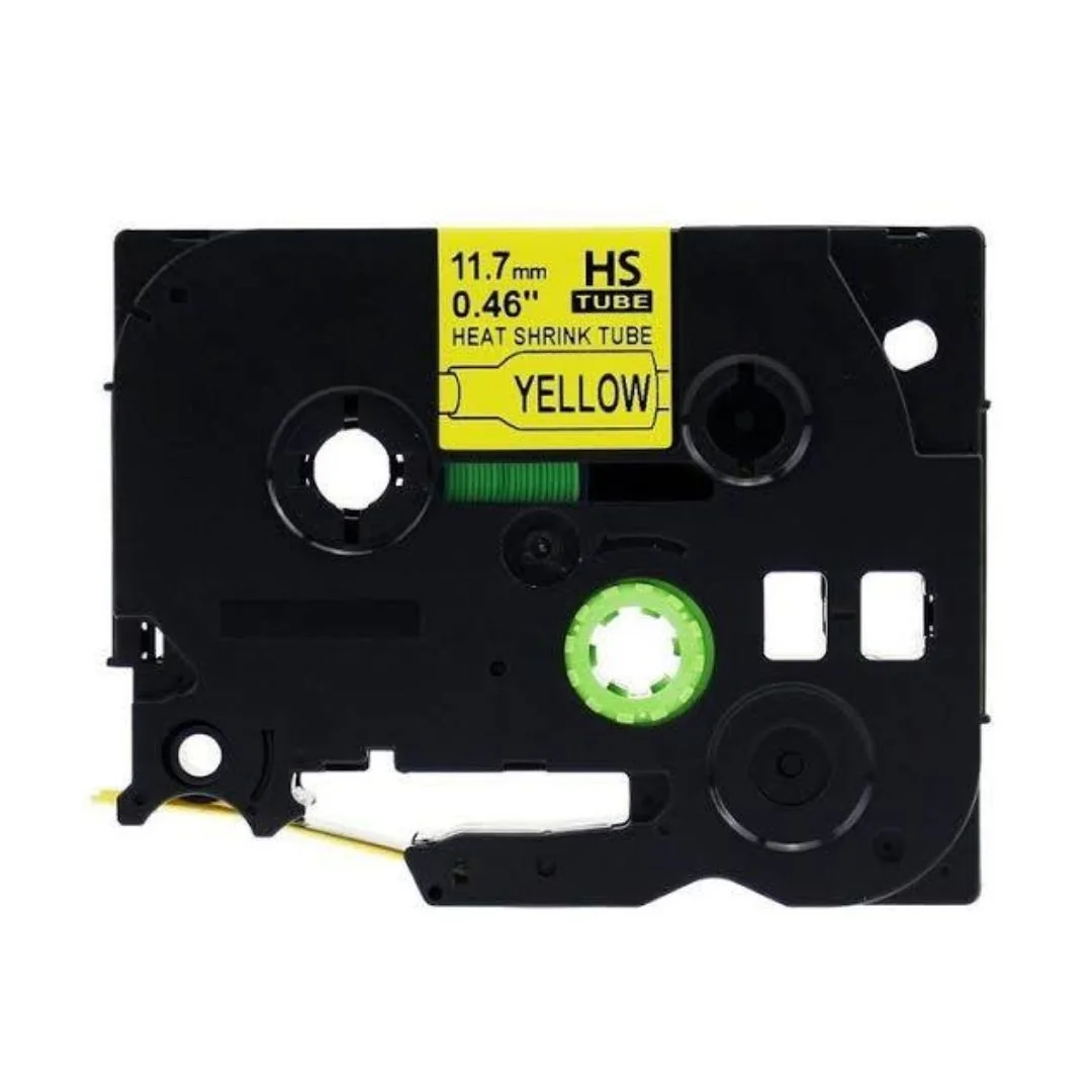 TUBO TERMOCONTRIABLE, COLOR NEGRO SOBRE AMARILLO 17.7MM X 1.5M, LABEL IDENT