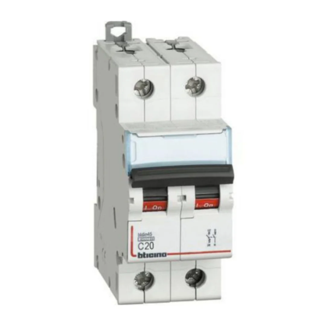 INT. TERMOMAGNETICO NEW BTDIN 2x20A, 10kA/220V