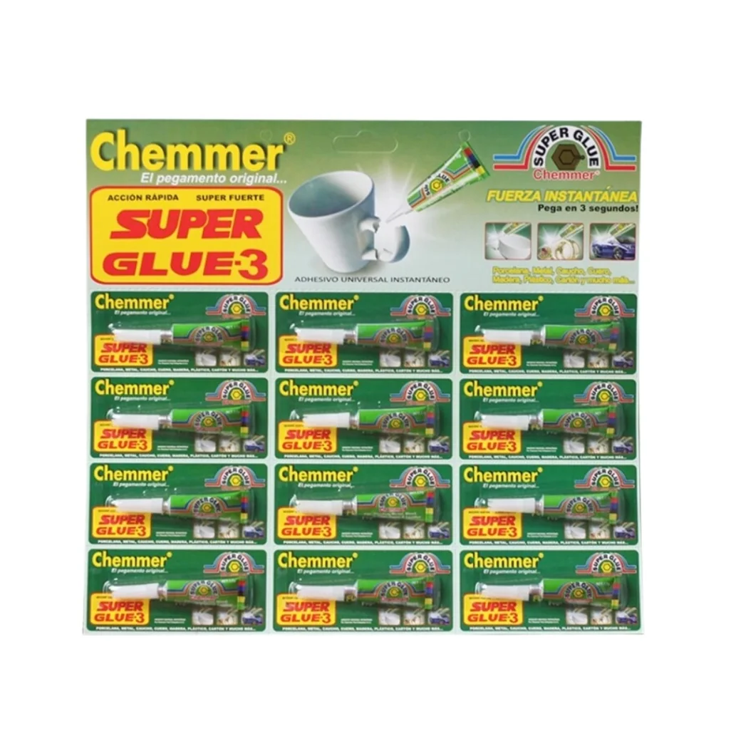 PLANCHA DE SUPERGLUE X 12 UND CHEMMER