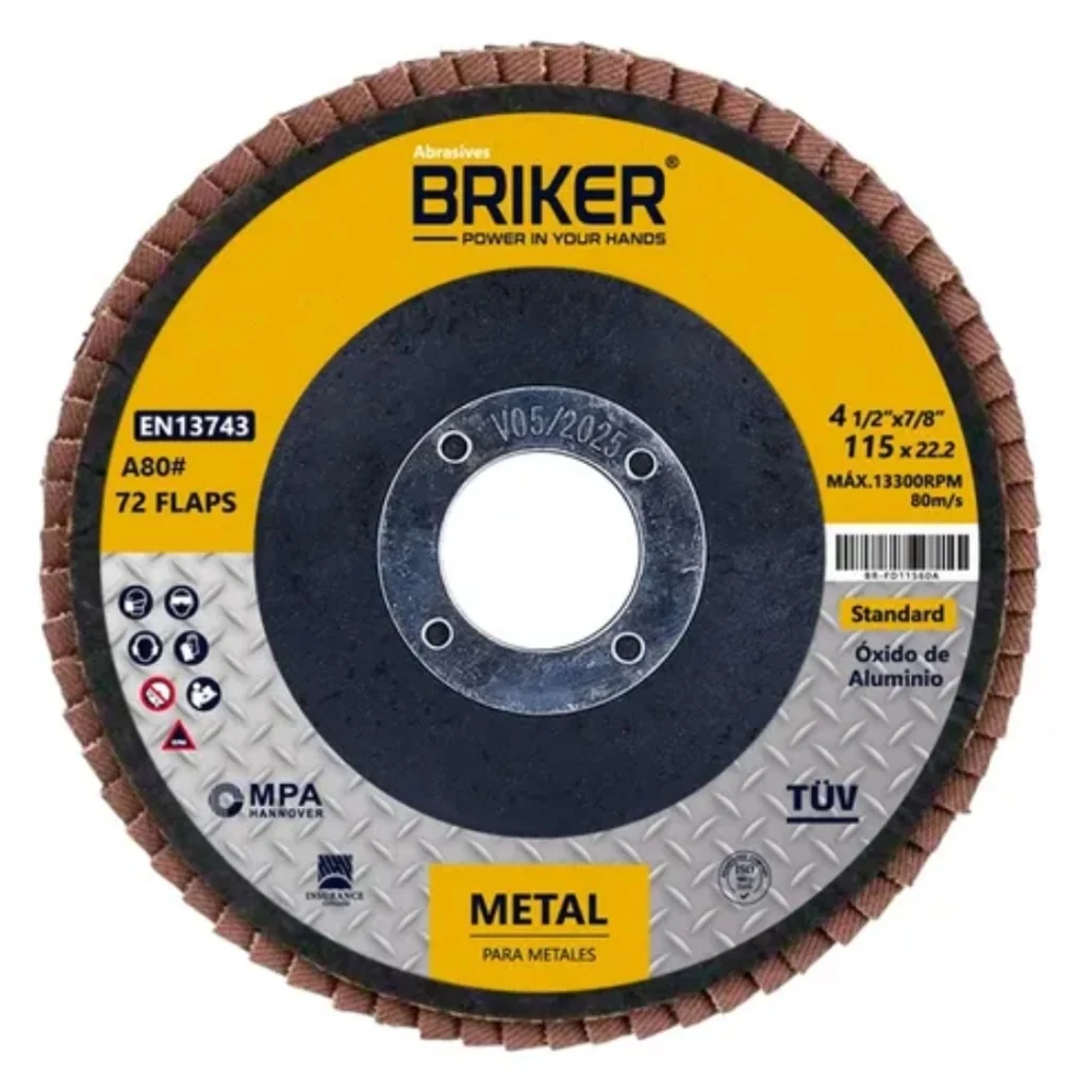 DISCO FLAP GR.80 CAJA X 10UND BRIKER DISCO FLAP GR.80 CAJA X 10UND BRIKER