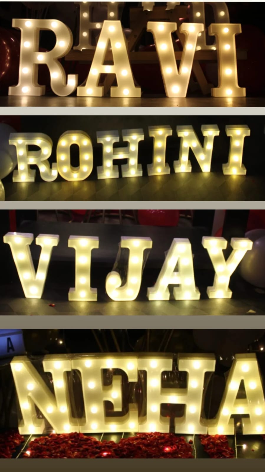Name LED letters