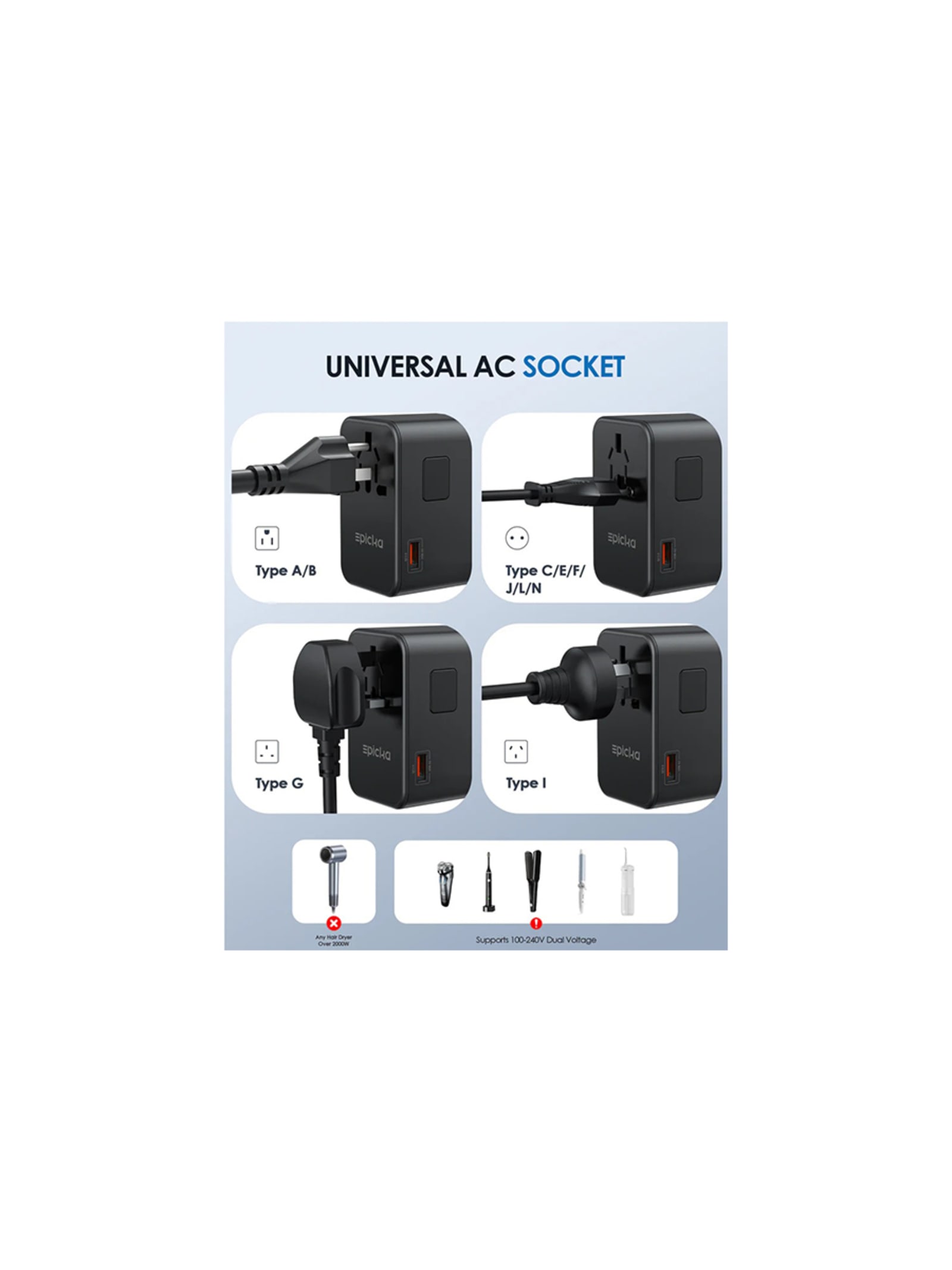 TA 105 Max Universal Travel Adapter