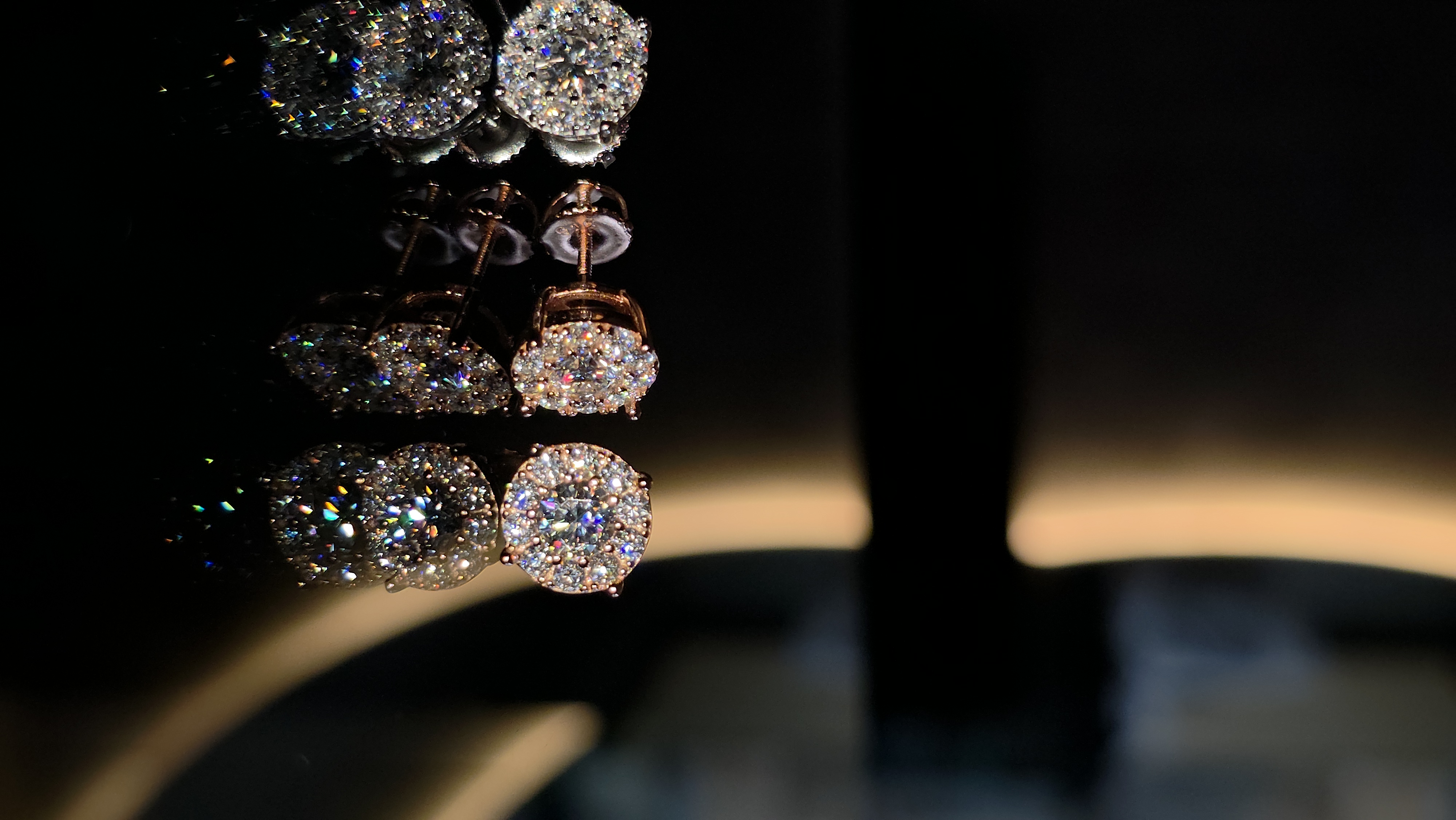 ARETES SOFIA CON MOISSANITE EN PLATA LEY 925