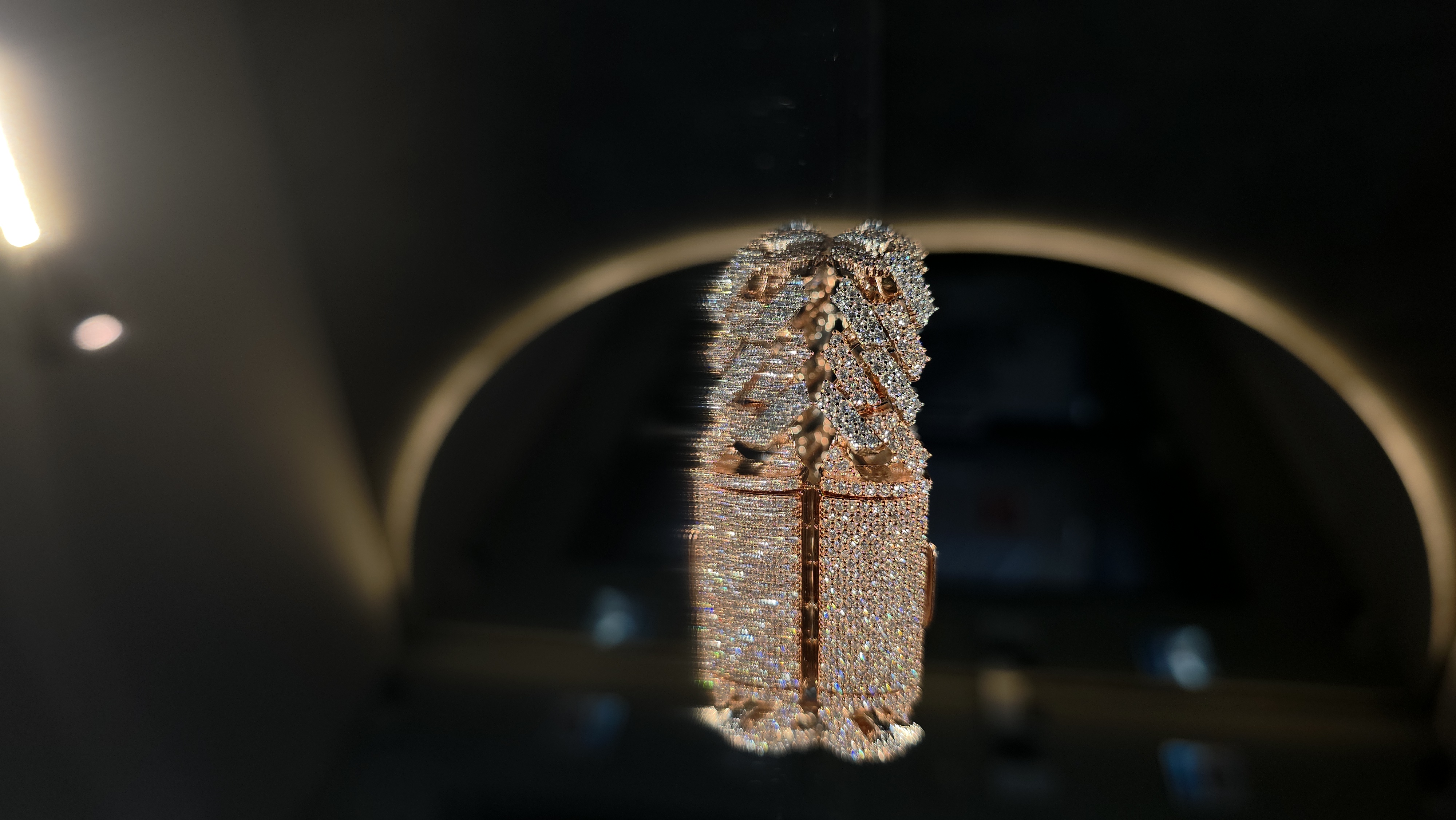 BRAZALETE CUBANO 12MM DOBLE TONO CON MOISSANITE EN PLATA LEY 925