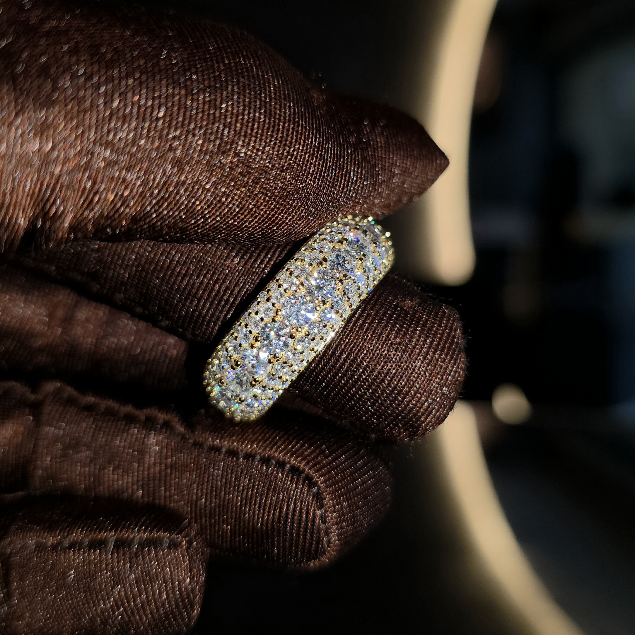 Anillo Marco con Moissanite en Plata de Ley 925