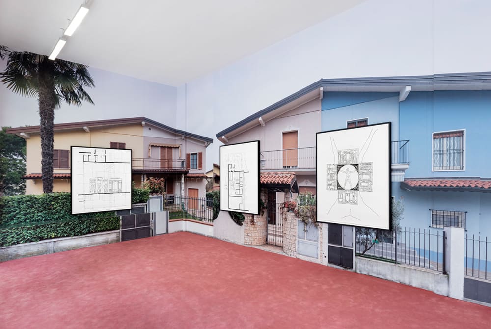 Monica Bonvicini installation view, Galleria Raffaella Cortese, Milan, 2019