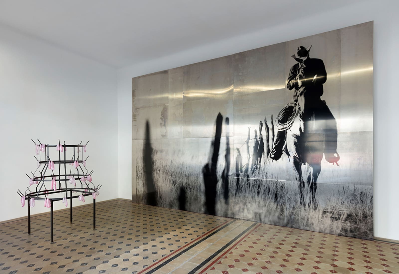 Monica Bonvicini installation view, Galleria Raffaella Cortese, Milan, 2019