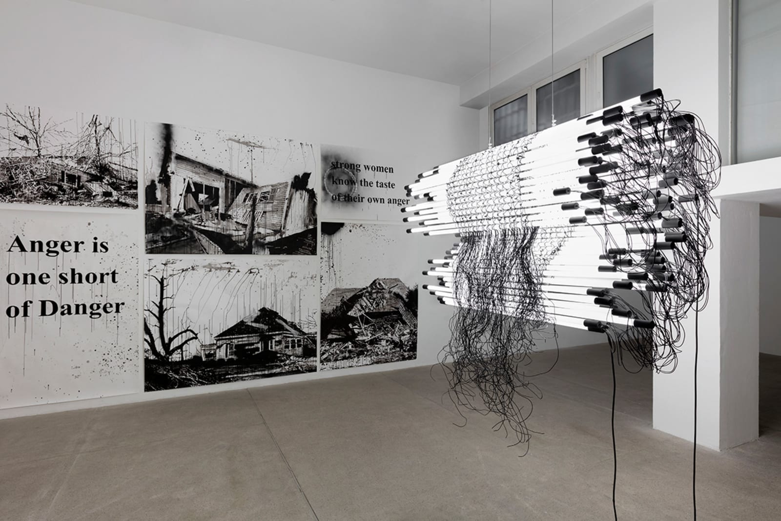 Monica Bonvicini installation view, Galleria Raffaella Cortese, Milan, 2019
