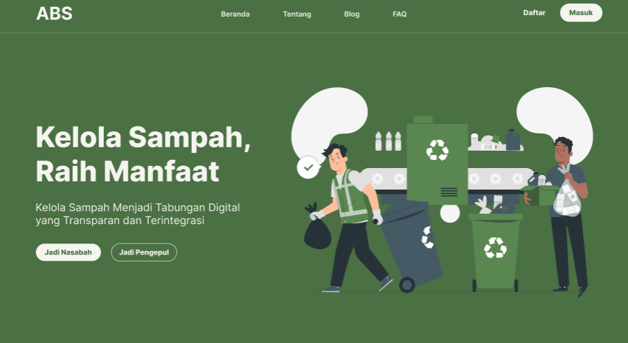 Aplikasi Bank Sampah (ABS) - Integrated Waste Management System