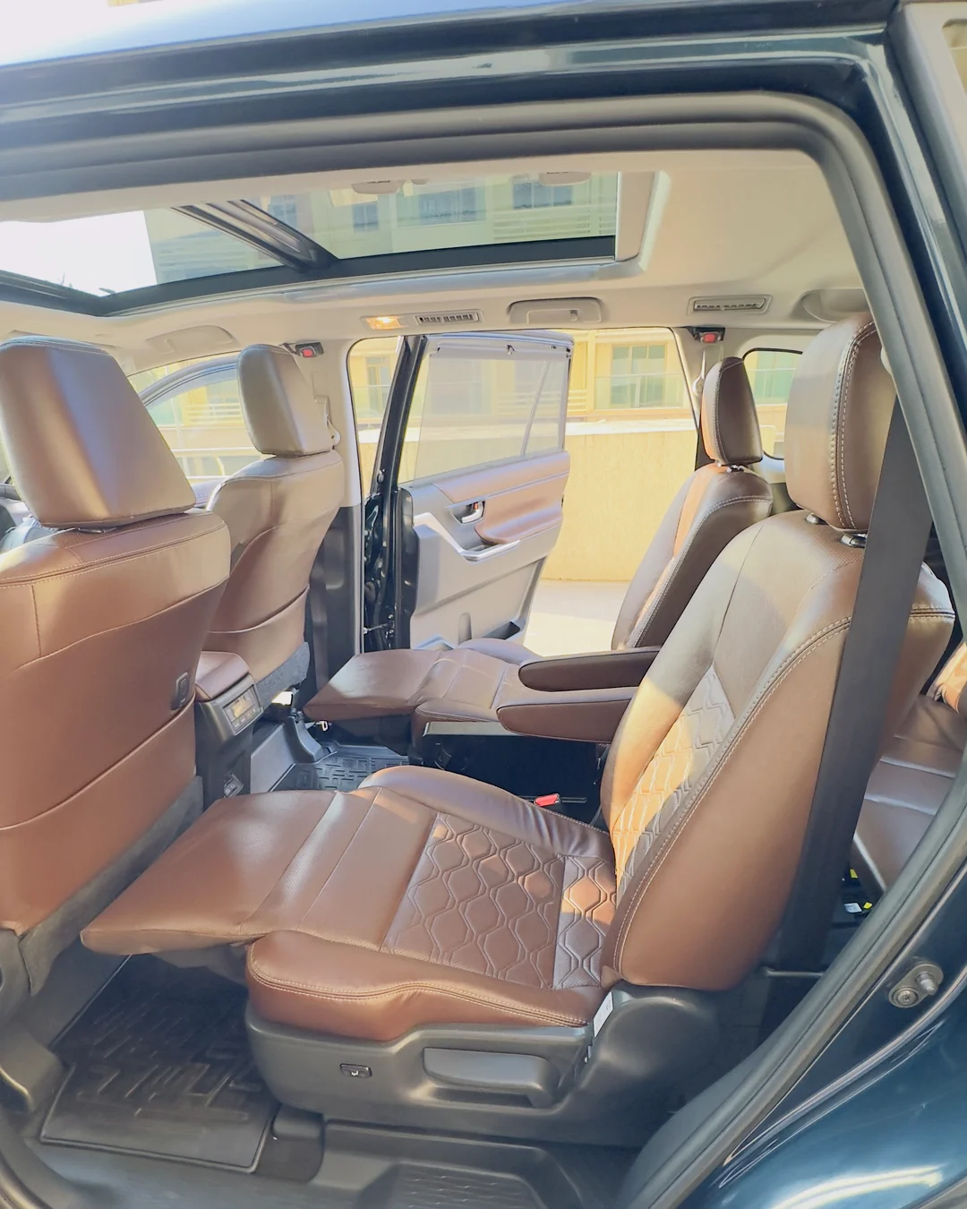 Hycross cabin with sunroof open
