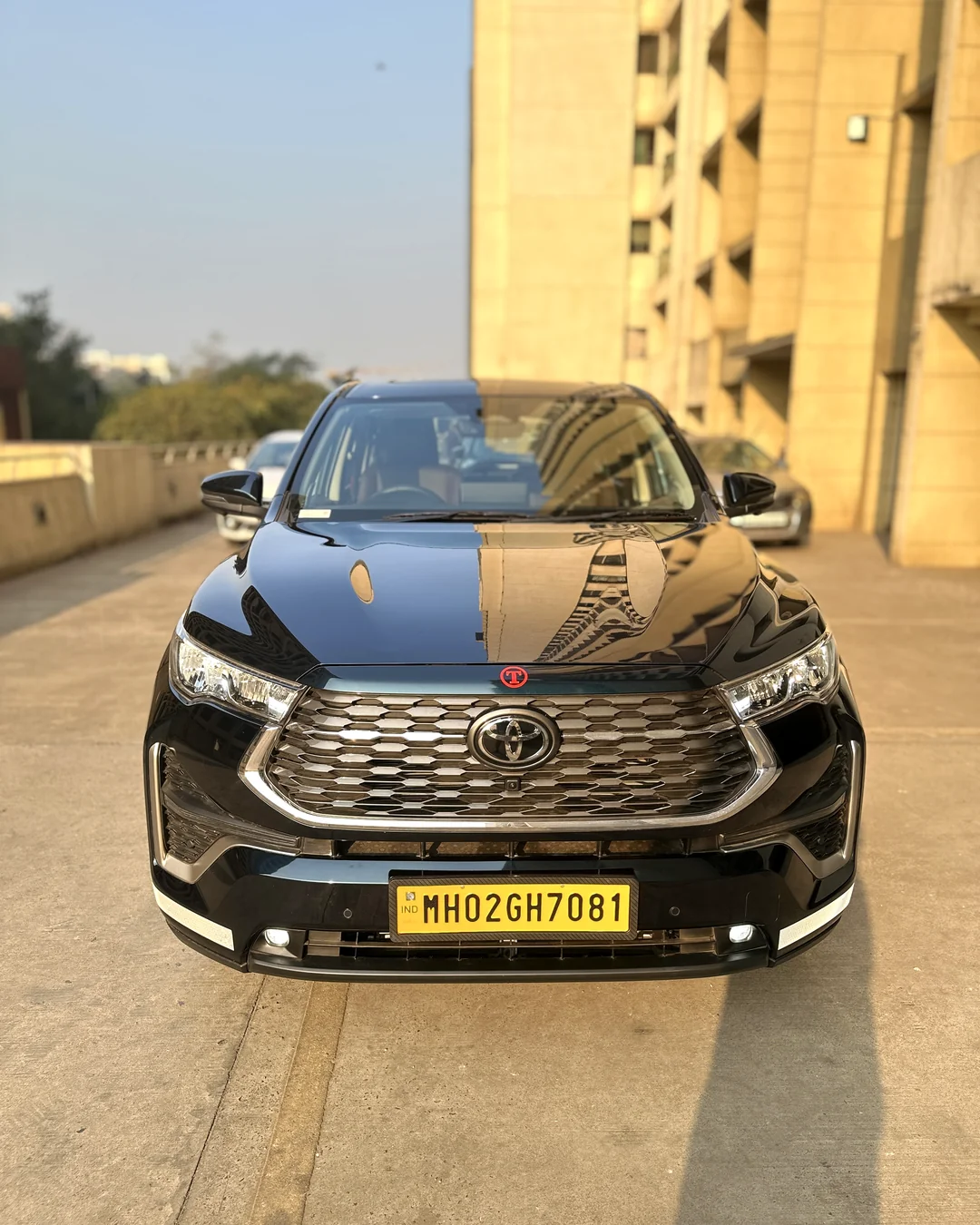Toyota Innova Hycross ZX Top — flagship of Konkan Central's chauffeur-driven fleet, Mumbai