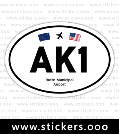 AK1, Butte Municipal Airport (Palmer, Alaska AK) – Oval