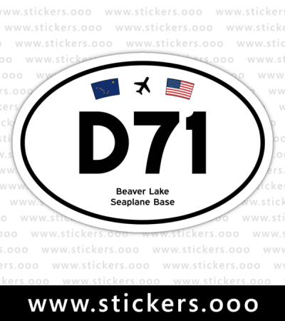 D71, Beaver Lake Seaplane Base (Big Lake, Alaska AK) – Oval