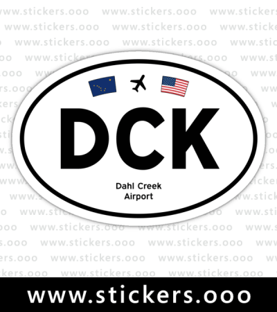 DCK, Dahl Creek Airport (Dahl Creek, Alaska AK) – Oval