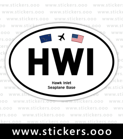 HWI, Hawk Inlet Seaplane Base (Hawk Inlet, Alaska AK) – Oval
