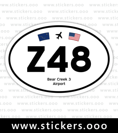 Z48, Bear Creek 3 Airport (Bear Creek, Alaska AK) – Oval