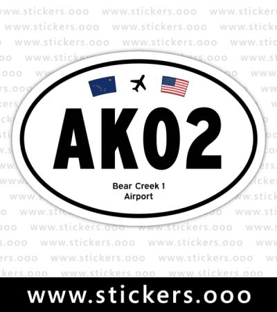AK02, Bear Creek 1 Airport (Bear Creek, Alaska AK) – Oval