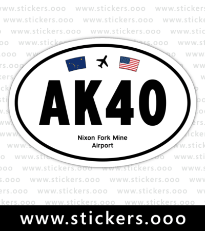 AK40, Nixon Fork Mine Airport (McGrath, Alaska AK) – Oval
