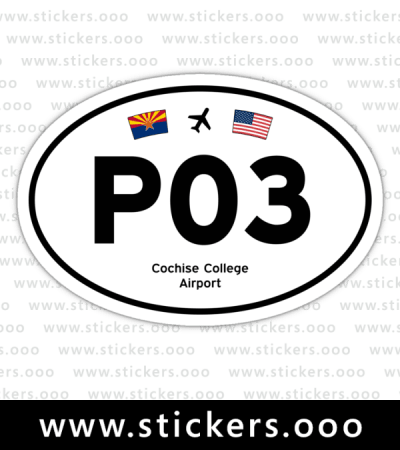 P03, Cochise College Airport (Douglas, Arizona AZ) – Oval