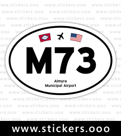 M73, Almyra Municipal Airport (Almyra, Arkansas AR) — Oval Decal